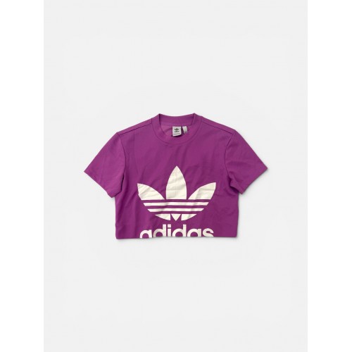 Adidas Originals Μωβ Crop T-Shirt S
